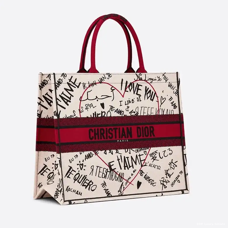 Cheap Canvas Blue Tote Dior Motif Book Dots 0422 Luxury